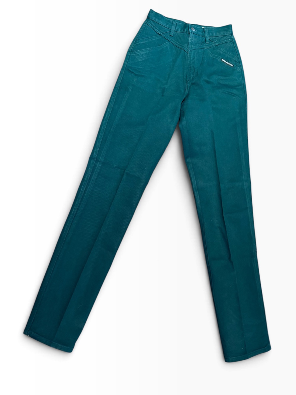 Vintage Dark Green Rocky Mountain Jeans Womens 28/7 x 36